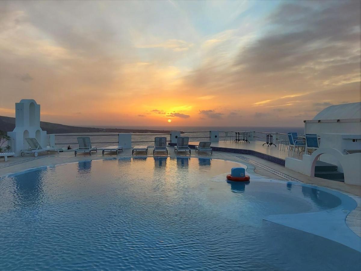 Ether Sunset Oia Buitenkant foto